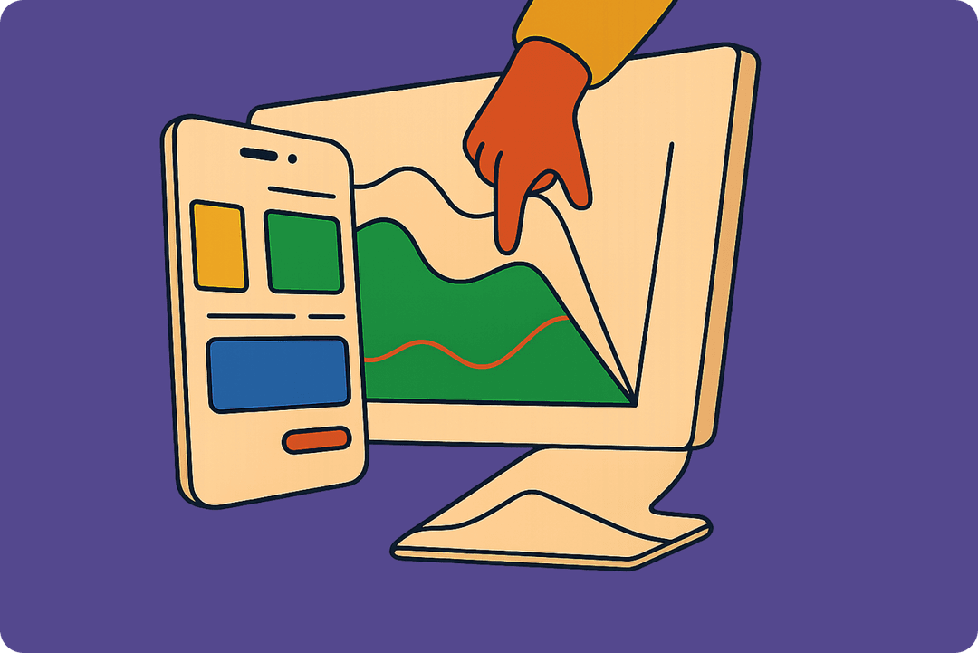 Client using mobile investment app